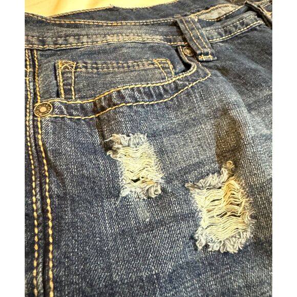 AXEL Men's Jeans sz38/32 inseam 30" Distressed Relaxed Fit Straight Leg Raw Hem - Picture 4 of 15